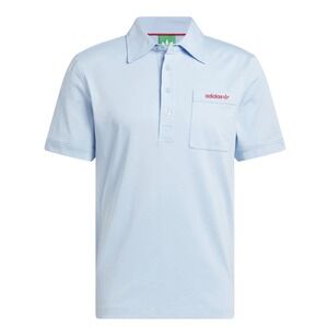 Men's adidas Originals Pocket‎ Polo Golf shirt Blue Clear Sky Sz Medium M $90